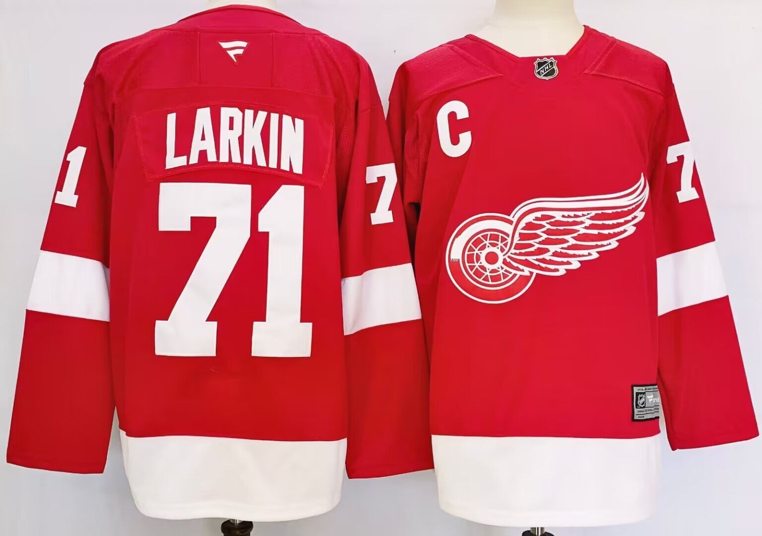 2024 Adidas Detroit Red Wings #71 Larkin Red Home Authentic Women Stitched NHL Jersey